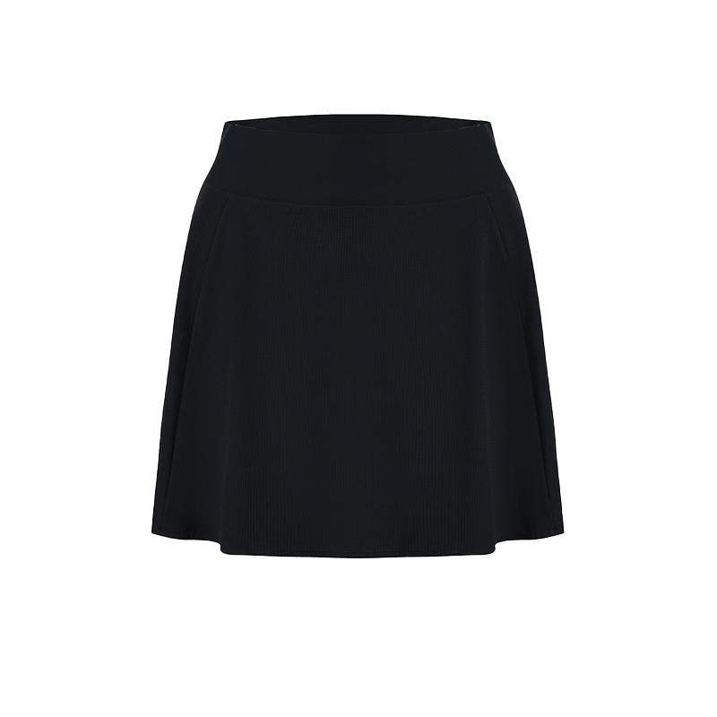 Fila Golf Series Simple Solid Color Comfortable Cool Casual Golf Skirt Women Skirts Deep-Black A11W625321FBK