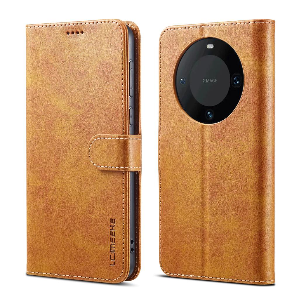 LC.IMEEKE For Huawei Mate 60 PU Leather Stand Wallet Phone Cover Magnetic Phone Case