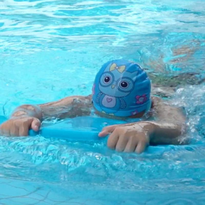Shark Fin Swim Float Swimming Kick Board Plate Kids Safe Pool Training Aid Adjustable Belt Swim Safety Trainer Wearable Training blu