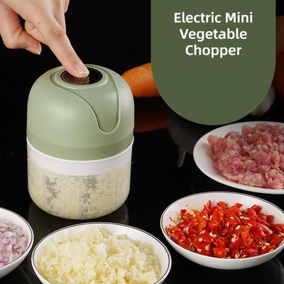 250ml Mini Elektrikli Sarımsak Doğrayıcı USB Şarjlı Zencefil Ezici Makinesi Chili Sebze Ezici Mutfak Aleti