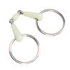 Horse Mouth Bit Stainless Steel Ring Middle Rubber Rustproof Loose Ring Horse Mouth Bit