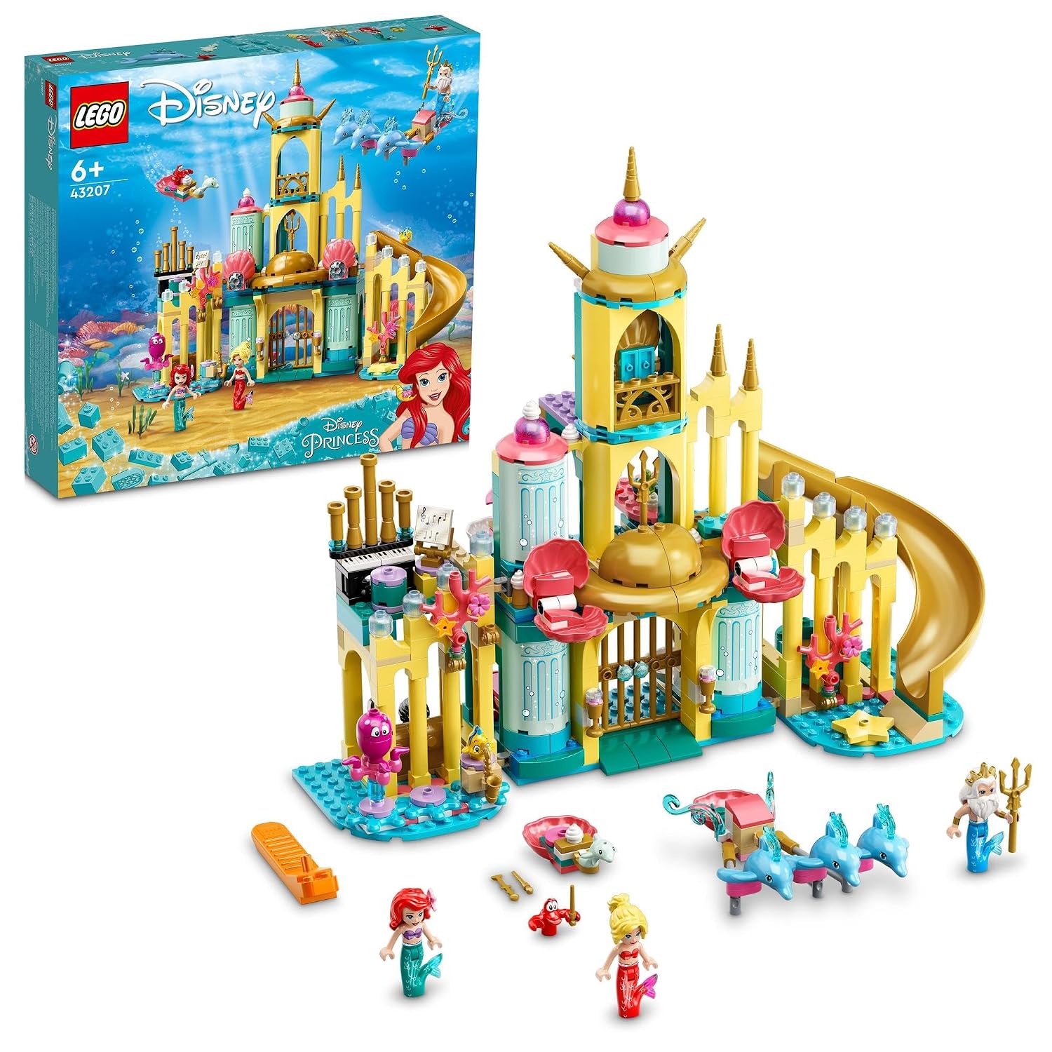 LEGO Disney Princess Ariels Undersea Castle Christmas Gift 43207 Toy Block Doll Girl 6 Years Up