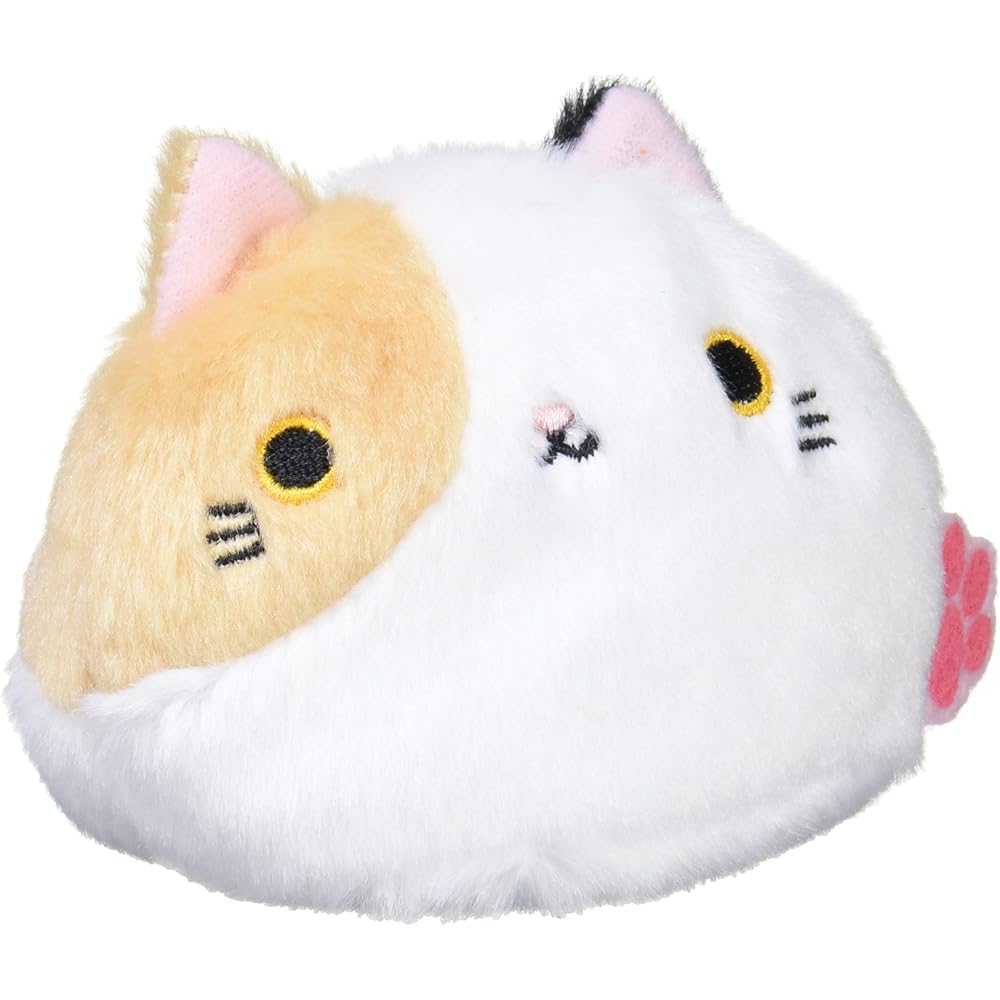 Nekodango Plush Toy Calico Cat 7cm Height Soft Stuffed Animal