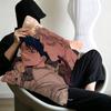 Korean Manhua Roses And Champagne Pillowcase Toon Gift Cushion Cover Bedroom Home Sofa Chair Seat Decor Pillow Case