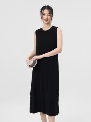 Issey Miyake Pleats: Spring/Summer Korean Style Light Luxury Vest Dress