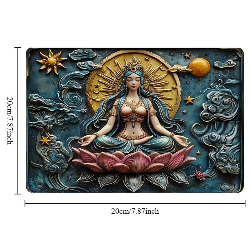 

2d Flat 30*20cm, Earth Goddess, Square Wooden Sign, Versatile Decor for, Wall Art Home Decor, Indoor Outdoor Use, for Home, Kitchen, Garden, Bedroom. 30*20cm