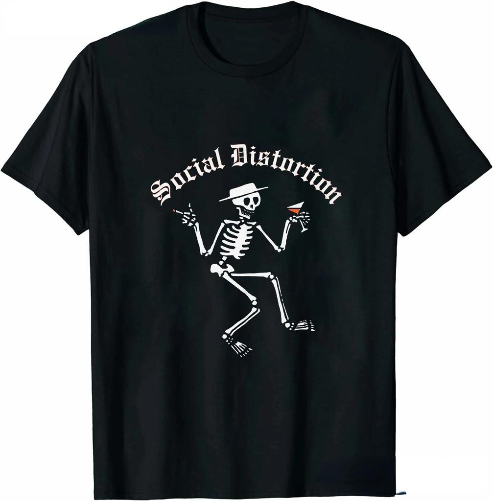 Men Clothing Social Distortion Winged Wheel TShirt Ball and Chain Mens Tshirt Street Hip Hop Style Tees Loose Tops Streetwear