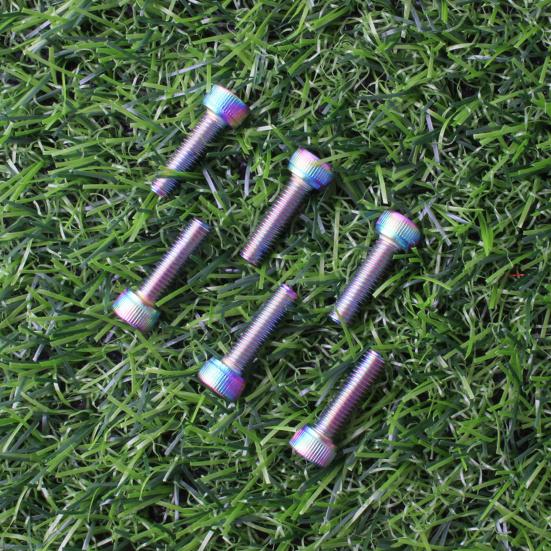 

Аксессуары для велосипеда MUQZI, 6 шт., винты, антикоррозийные сменные винты для руля велосипеда из нержавеющей стали M5, 18 мм, для