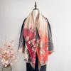 Autumn and winter elegant jacquard scarf femininity magnolia imitation cashmere shawl advanced sense thickened warm scarf