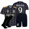 MBAPPE Fußballtrikot Schwarz Komplet FAN TRIKOT HOSE MBAPPE Trikot 122 Fußball Schwarz Komplet FAN TRIKOT HOSE STRÜMPFE