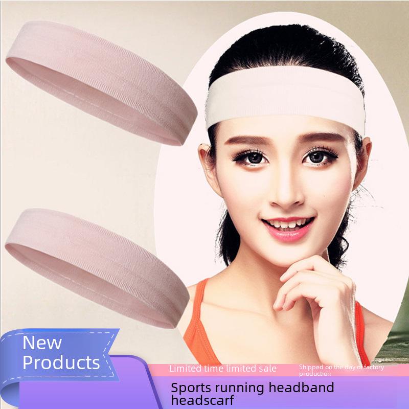 Silicone Sports Headband: Anti-Sweat Yoga & Running Nylon Headscarf with National Print Logo