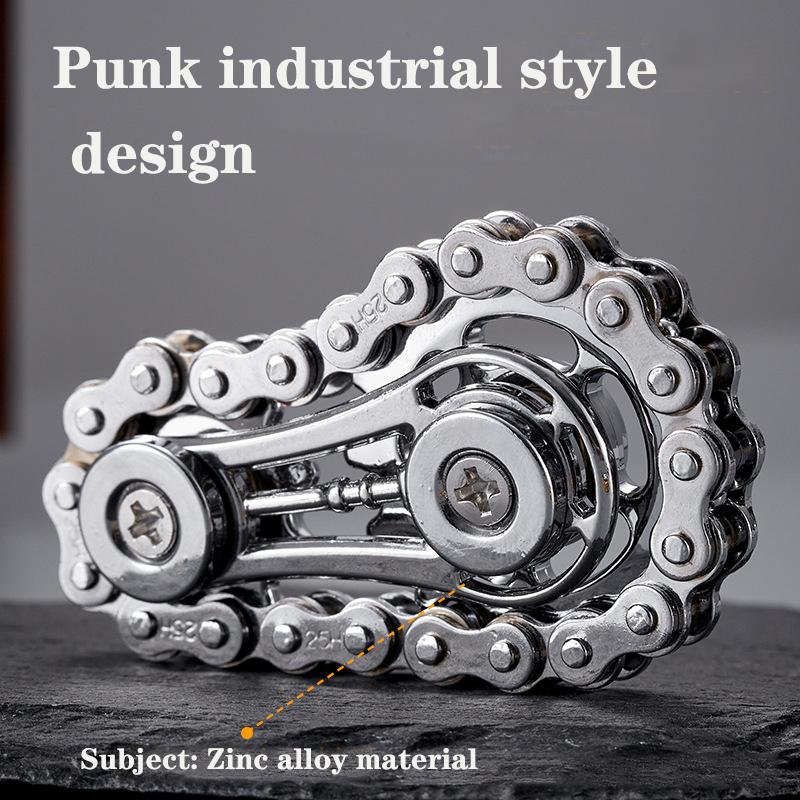 Sprockets Flywheel Fingertip Gyro Fidget Spinner Antistress Anxiety Metal Bike Chains EDC Spinner Fidget Toys For Adult Kids