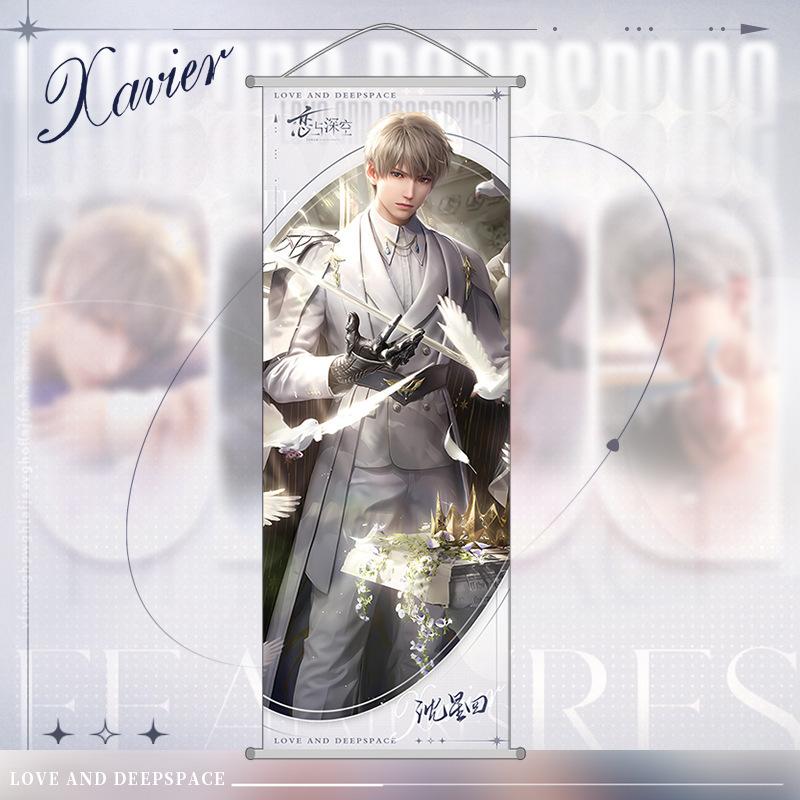 Love and Deepspace Charakterposter Hängegemälde Xavier Zayne Rafayel Sylus Schlafzimmer Wanddekorativ Anime Peripherie