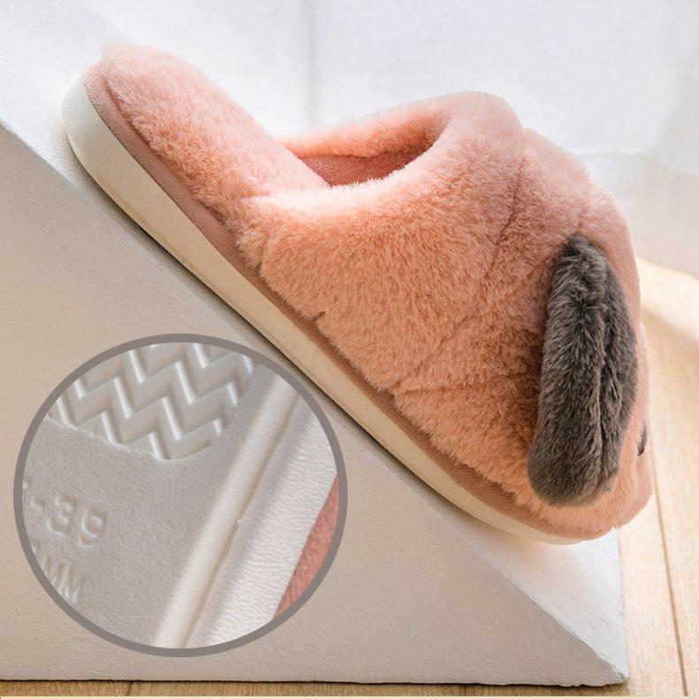 Navy Blue Men's Slippers with Dog Lemi 40/41