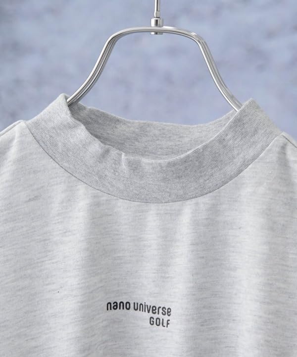 Nano Universe Sleeveless Mock Neck Size Golf Shirt, S, Gray,