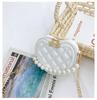 Cute Children's Heart-shaped Crossbody Bags Pearl Handle Girls Mini Shoulder Messenger Bag Princess Wallet Coin Purse Handbags