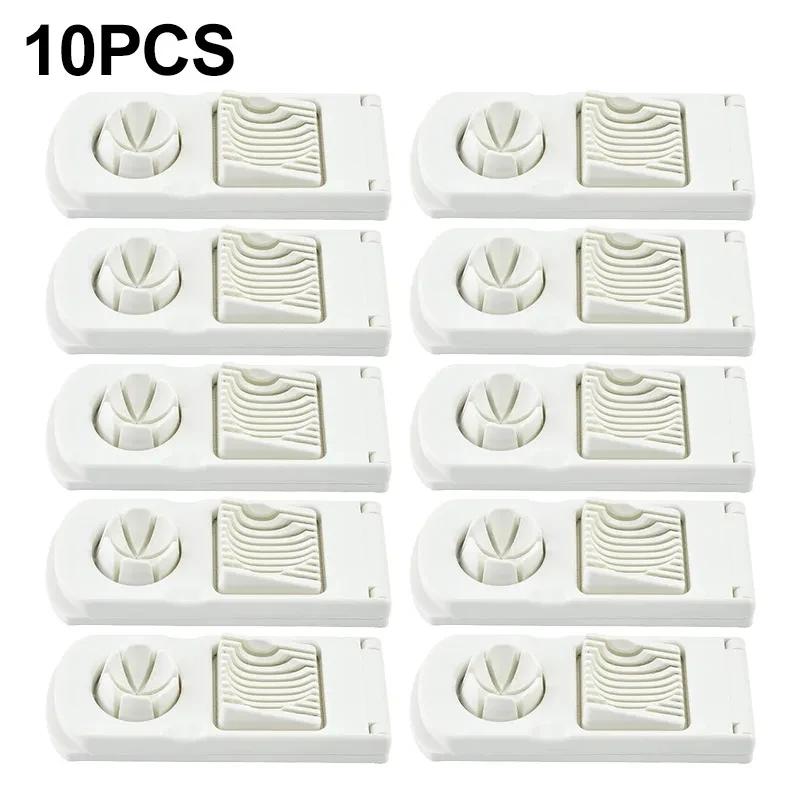 10Pcs Useful Multi-functional Egg Cutter Household Egg Shell Separator Stainless Steel Fancy Sliced Egg Kitchen Tools Egg Mold