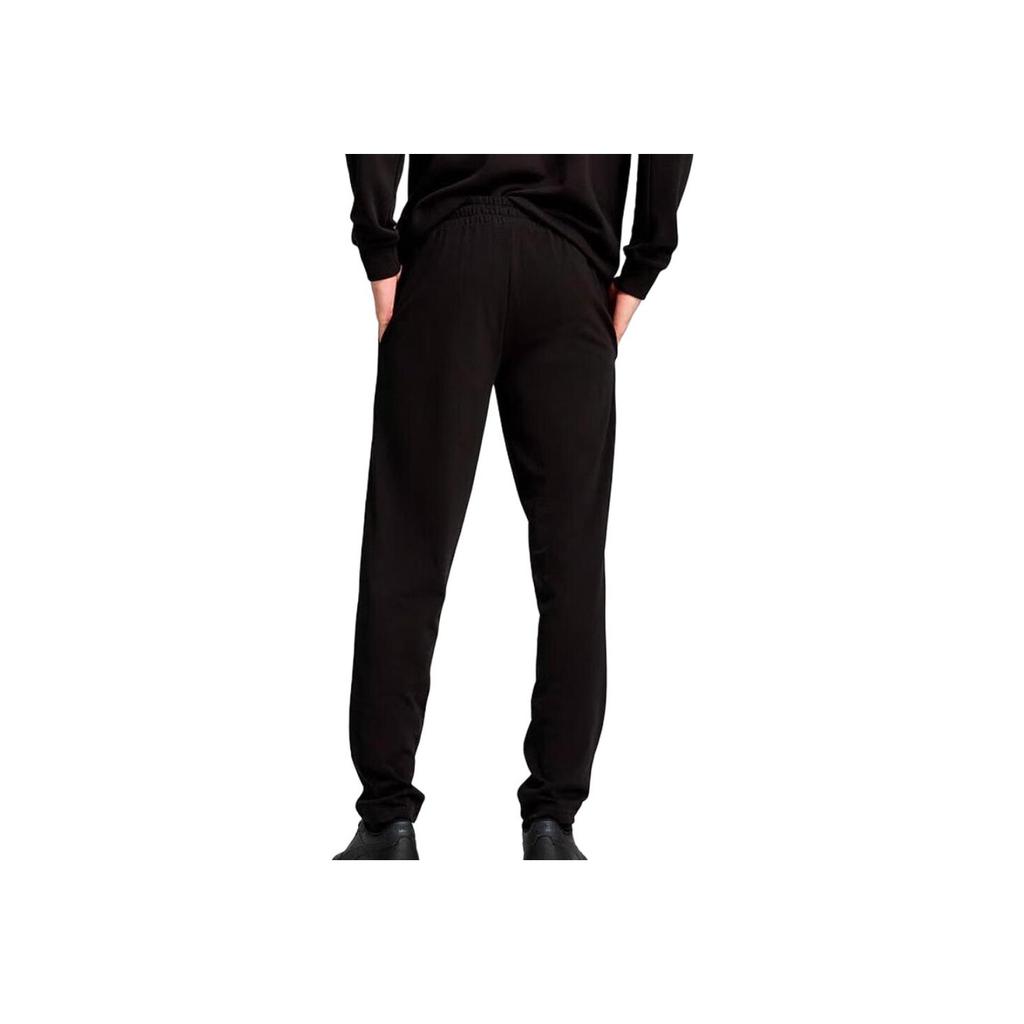 Puma Logo Comfortable Casual Versatile Knitted Sports Pants Men Bottoms Black 687522-01
