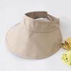 Breathable Large Brim Sun Hat UV Protection Empty Top Hat Creative Woman's Sunshade Hat  Travel