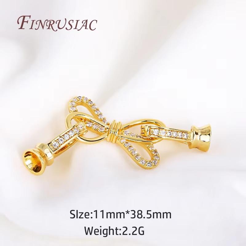 Pearl Clasps 18K Gold Plated Necklace Clasp For Jewelry Connectors DIY Bracelets Accessories,Locks For Jewelry Making Supplies