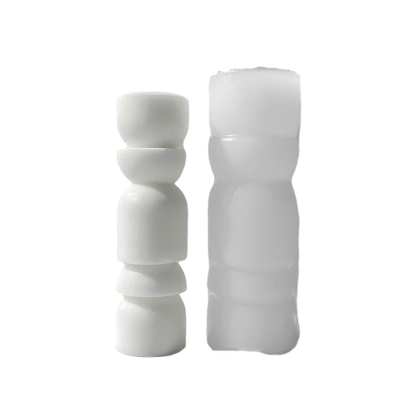 Pillar Candle Moldfor DIY Candle Soap Plasters Ornament Home Decoration
