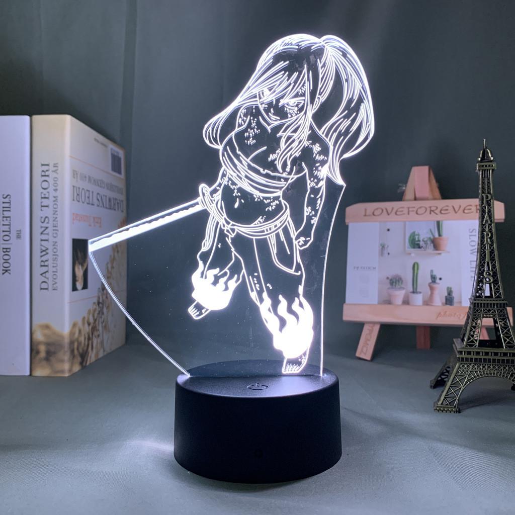 Night 3d Lights Boys Girls Fairy Tail Action Figure Fairy Lamp 16 Remote Colors