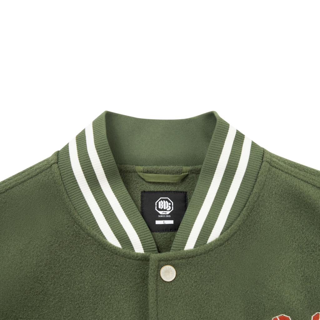 Li Ning Bad5 3D Loose Fit Baseball Collar Embroidered Jacket Men Jacket AFDVB13-3