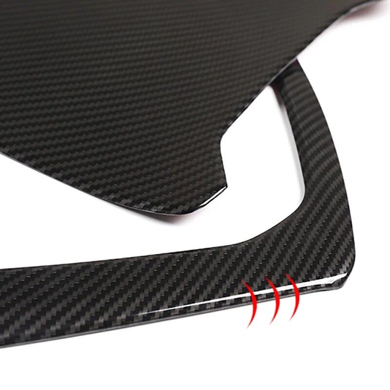 Car Gear Shift Multimedia Frame Water Cup Holder ABS Decoration Cover Sticker Auto Interior Accessories For BMW X5 G05 2018-21