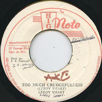 

7inch Record LEROY SMART - Too Much Grudgefuless / Grudging Du NONE High Note 1979 Jamaica Reggae, Ska & Dub Used
