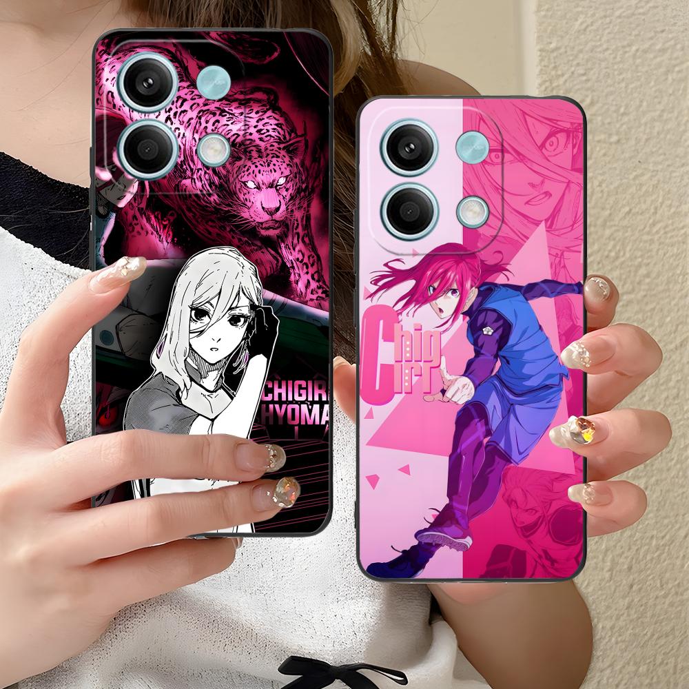 Blue Lock Chigiri Hyoma Phone Case for Xiaomi Redmi Note 14 13 12 11 S Pro Plus 4G 5G Colorful Printing Cover Cellphones Cover