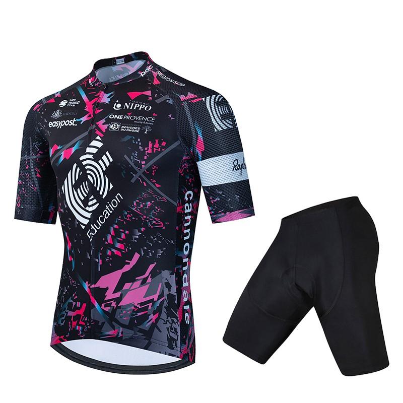 Rapha EF Cycling Jersey Short Sleeve Breathable Quick Dry Bike Shirt Men Women