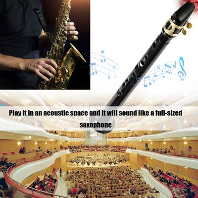 Black Pocket Sax Mini Portable Saxophone C-Key Little Saxophone With Carrying Bag Woodwind