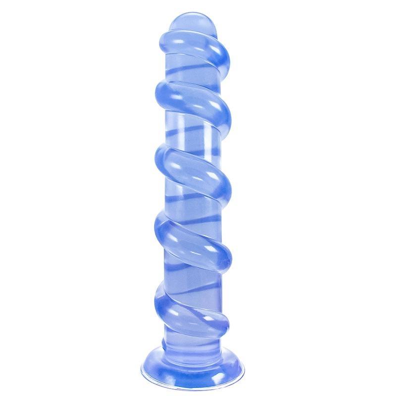 PVC Threaded Anal Plug Vaginal Massage Stick Deep Anal Expansion Masturbator Fisting Gay Sex Toys Realistic Dick