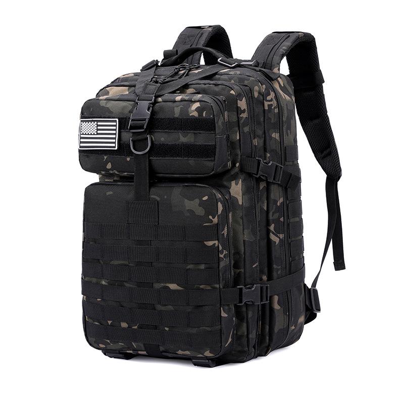 Large Waterproof Camouflage Tactical Backpack for Outdoor Mountaineering