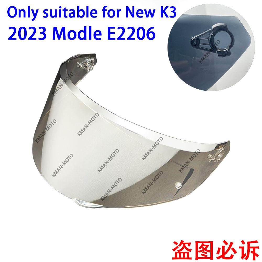K3 Visor for AGV K3 Shield 2026 New Mold E2206 Photochromic Old K3 High Strength Sunscreen Capacete WindshielHelmet Visor Shield