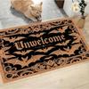 Doormat Front Door Mat New Home Closing Housewarming Gift Unwelcome Bat Full Bats Halloween Home Decoration Carpet