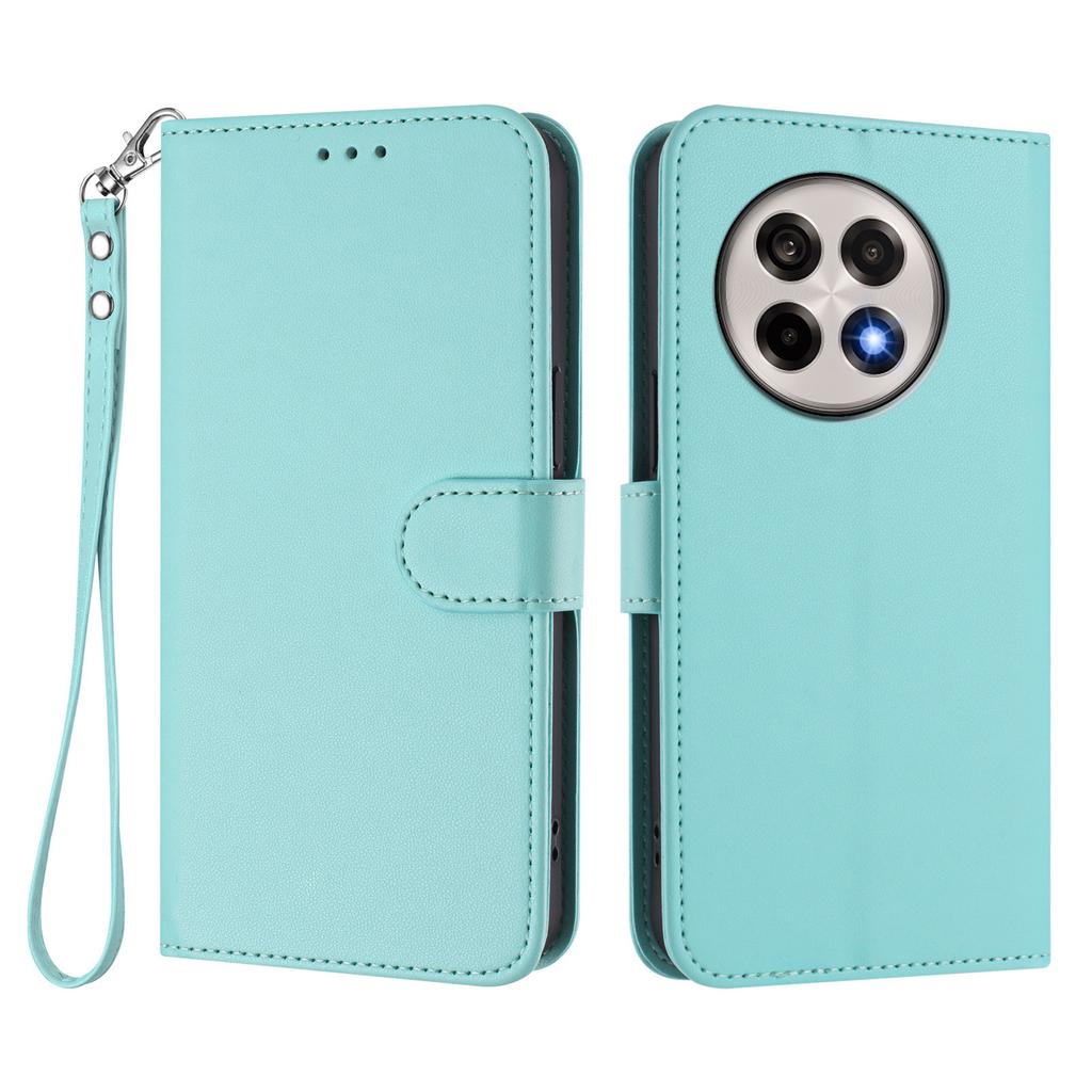 For OnePlus Ace 5 Pro 5G/OnePlus 13R 5G Leather Case Wallet Stand Phone Cover with Wrist Strap