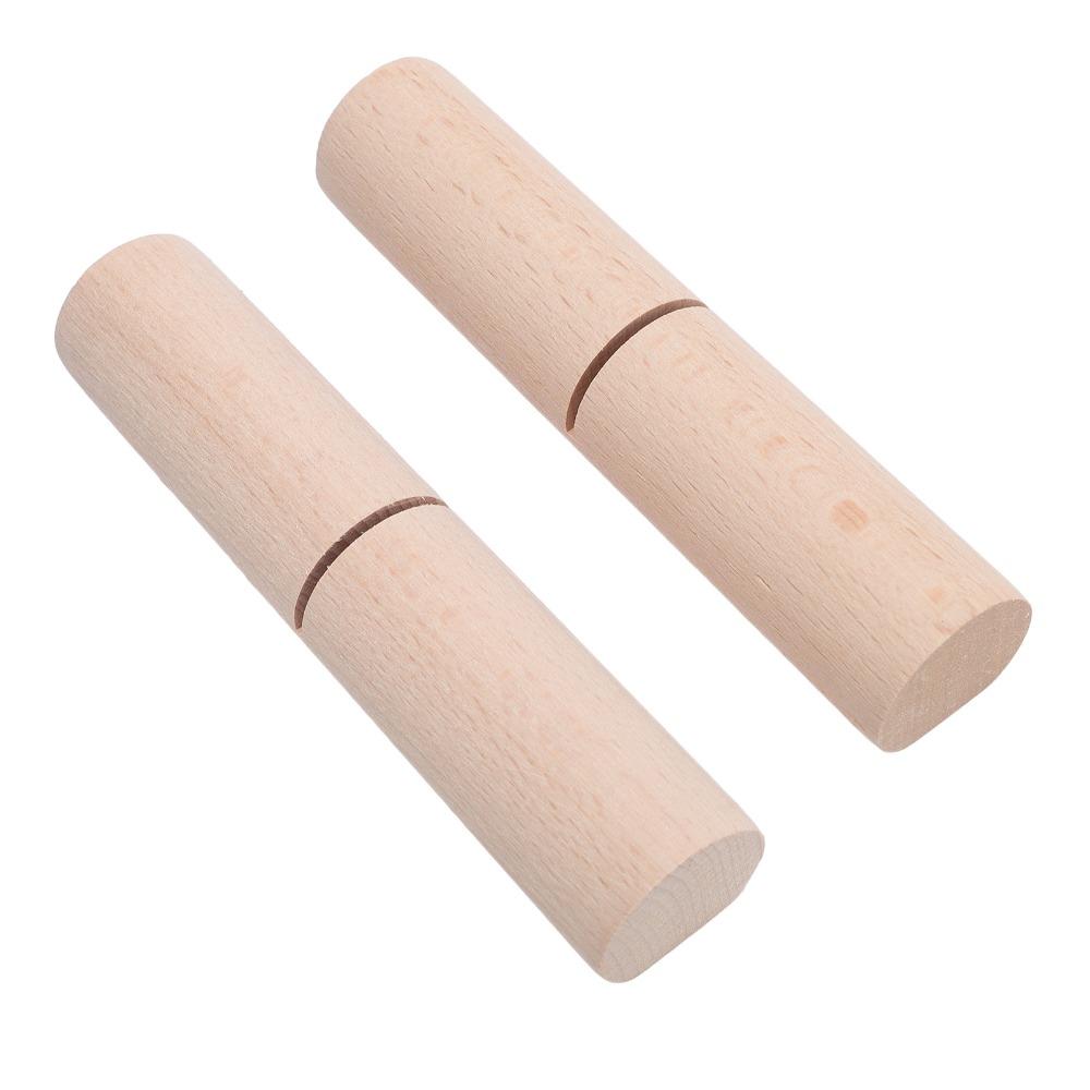 2pcs Wood Color Knot Grippers Tool Length 13cm Wooden Knot Gripper for Bracelets