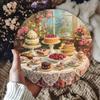 Pc Vintage Feast Symphony Aluminum Sign  X Inch Metal Wall Decor with Lace and Pastry Design IndoorOutdoor Home Dining C