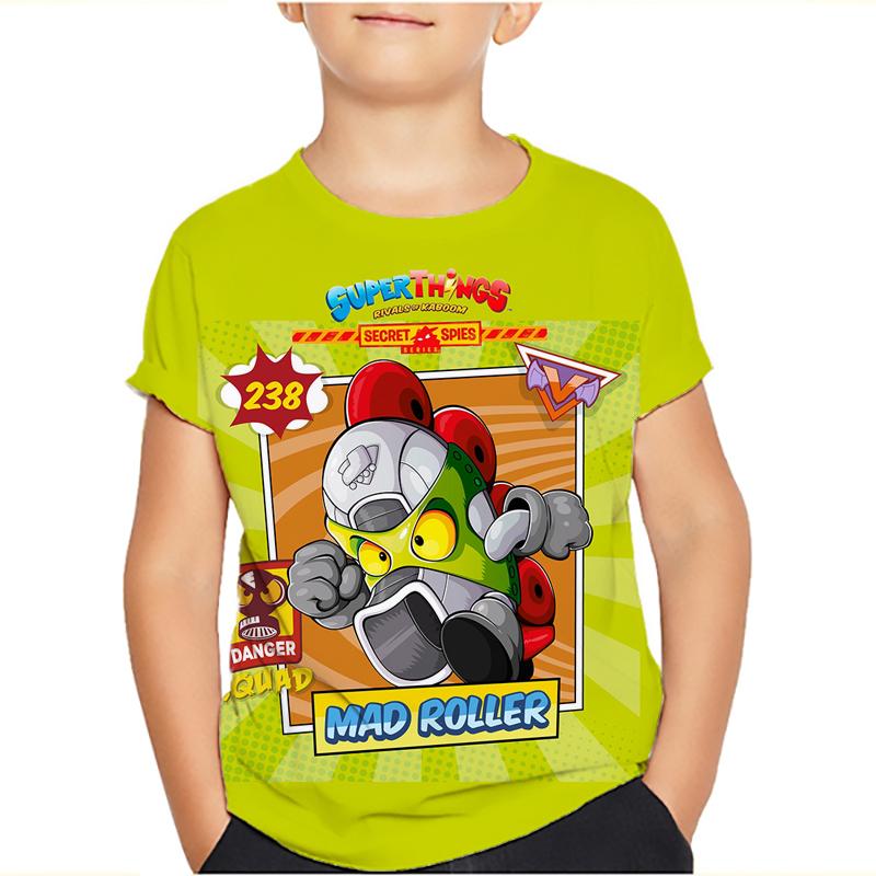 Superzings 7 Boys Clothes T-shirt New Summer Clothing Children's Wear Tops Short Sleeve Tees Kids Cartoon Tshirts