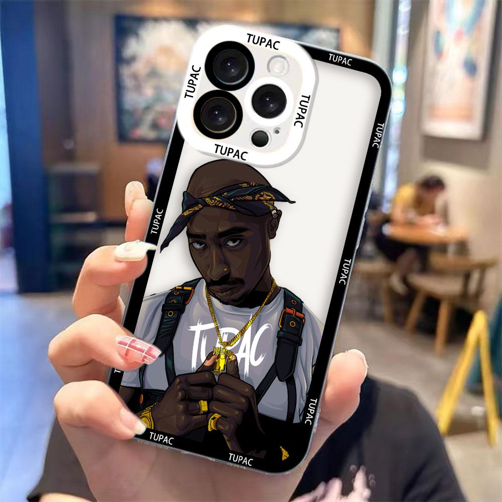

Rapper 2Pac Tupac Cover Clear Phone Case For Redmi Note 15 14 13 12 11 11T 11S 10 9 10S 9S 8 Pro Max Plus Transparent Case Shell Redmi NOTE14PRO5G