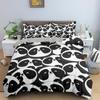 Cartoon Panda Children's Bedding Set For Kids Baby Girls Pink Duvet Cover Set Pillow Case King Size Soft 2/3pcs Twin Quilt Cover
