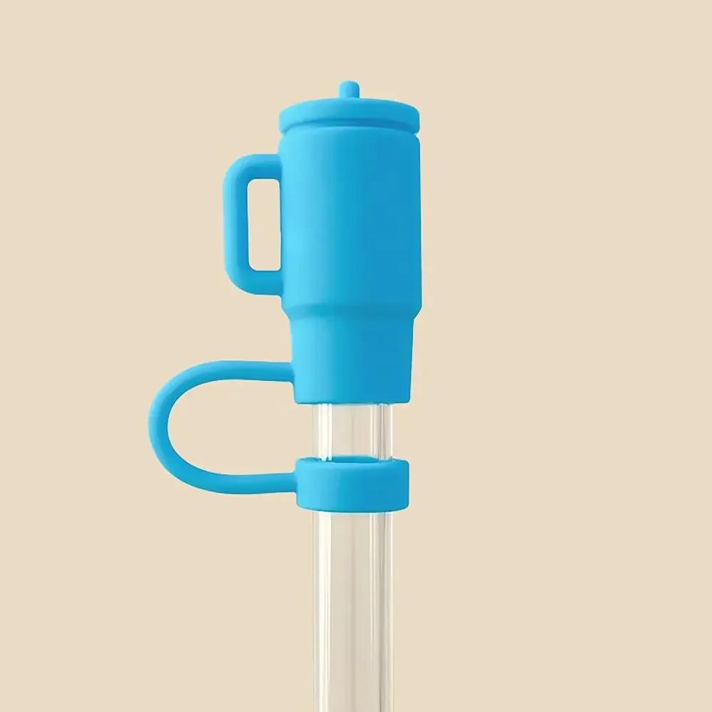 Silicone Straw Cover Cap Dust-Proof Bell Flower Straw Topper for Stanley Yeti Tumbler Cup Straws Accessories