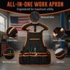 Waterproof Shop Apron Orange Edge Tool Apron Practical Work Apron  For Electricians