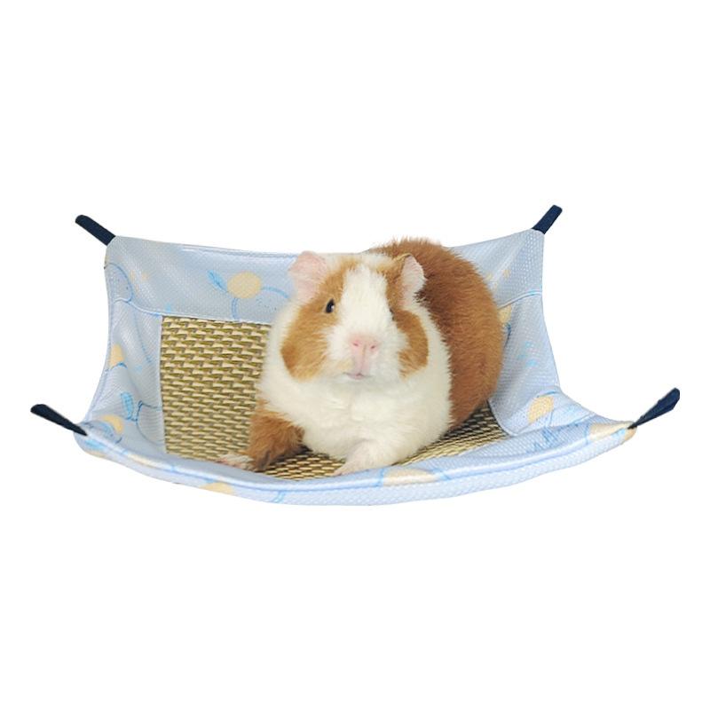 Summer Cooling Hamster Hammock Hanging Beds Rattan Mat for Small Animal Chinchillas Sugar Glider Squirrel Ferret Pets Supplies