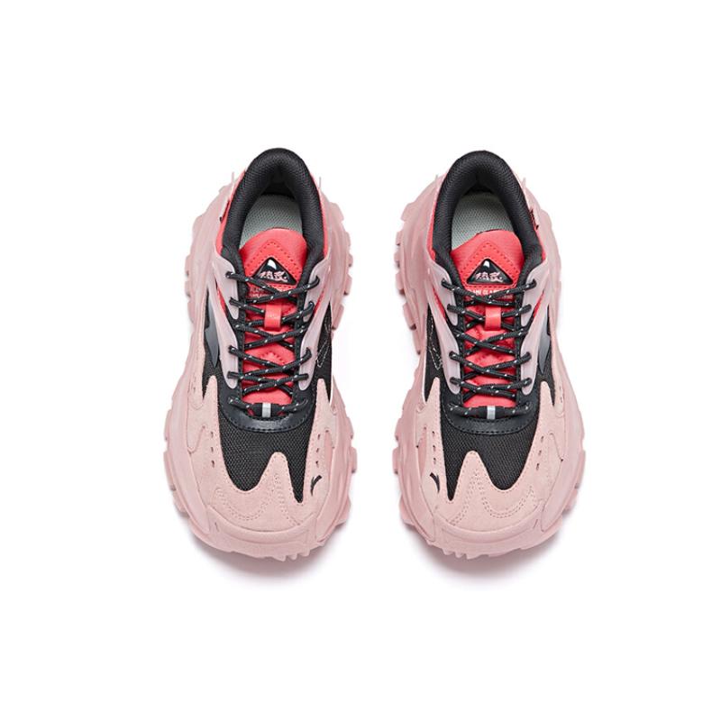 Anta Hot Non-slip Lightweight Low-Top Chunky Sneakers Women's Pink Sneakers 922018842-1
