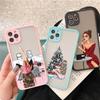 Mode Schönes Mädchen Hülle Für iPhone 16 7 8 Plus SE2 14 15 13 12 11 16 Pro Max Handyhülle Für iPhone X XR XS Stoßfeste Hülle