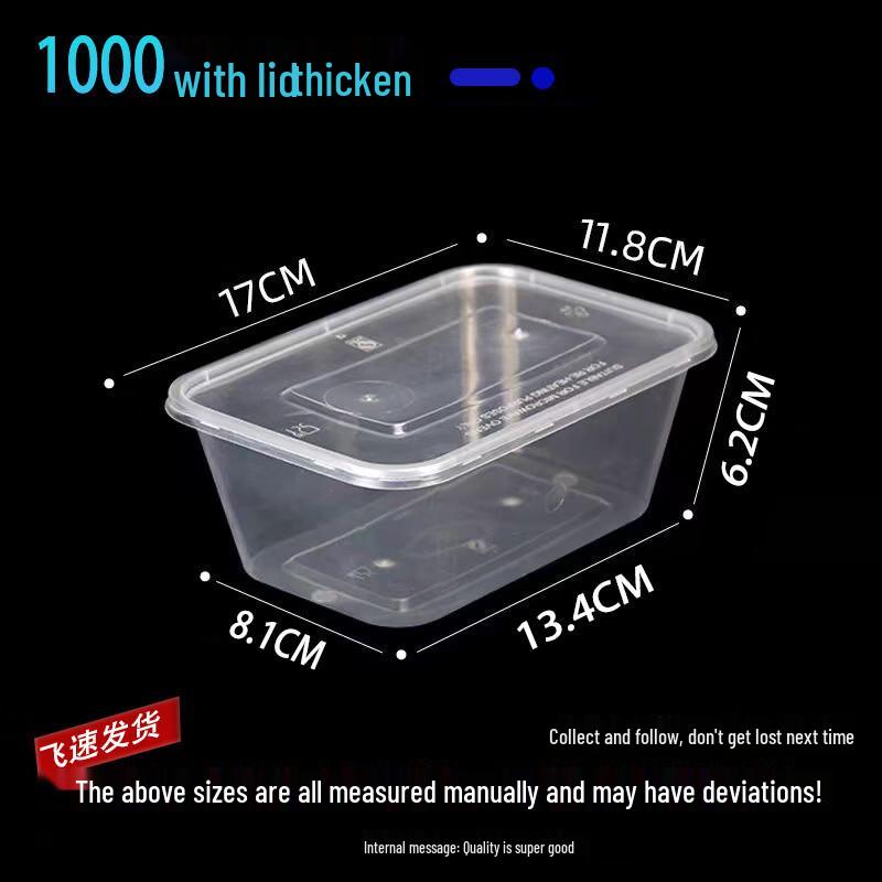 Lantuan Disposable Round Plastic Food Container with Lid