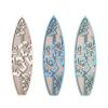 3Pcs/Set Wooden Hibiscus Surfboard Wall Decoration Farmhouse Rustic Surfboard Wall Art Home Bedroom Living Room Bathroom Wall Decorative Sign