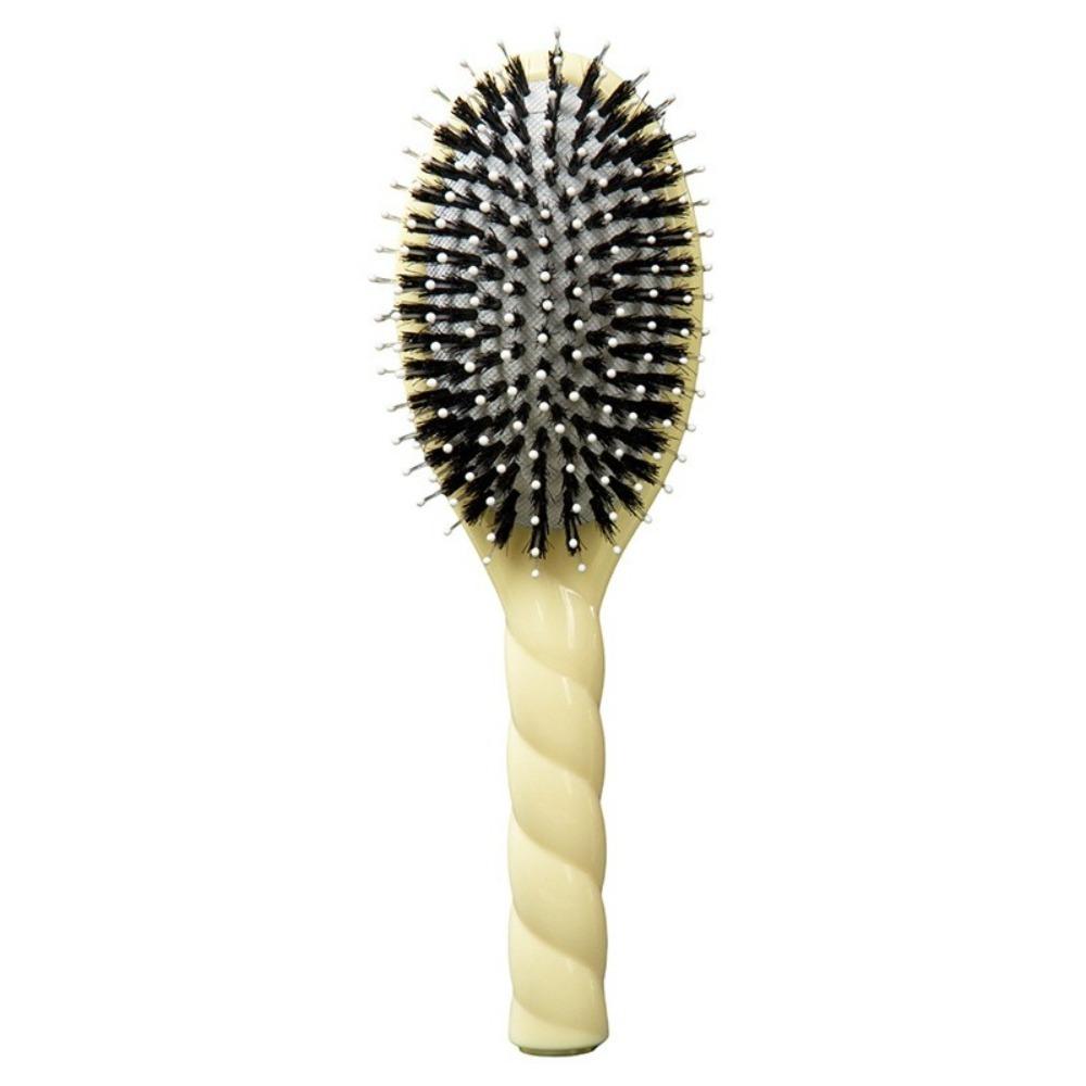 Anti Static Boar Bristle Hair Brush Macaron Hairdressing Comb Air Cushion Comb Scalp Massage
